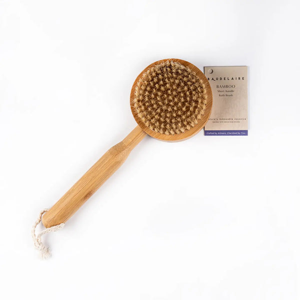 Bamboo Short-Handle Bath Brush