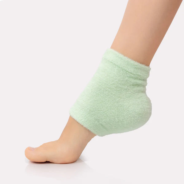 Moisturizing Heel Socks-Green