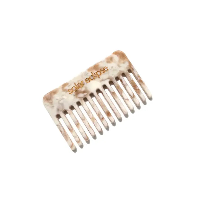 Pocket Size Wide Tooth Acetate Hair Comb | Eco-Friendly
