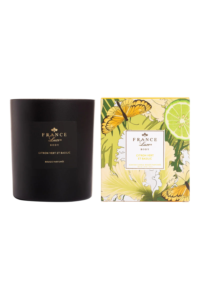 Citron Vert et Basilic Scented Candle