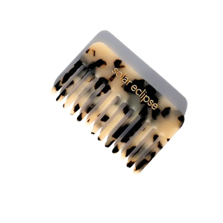 Pocket Size Wide Tooth Acetate Hair Comb | Eco-Friendly