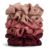 The Satin Scrunchies (6pc) - Mulberry Spice