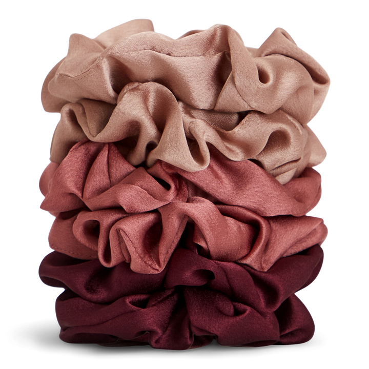 The Satin Scrunchies (6pc) - Mulberry Spice