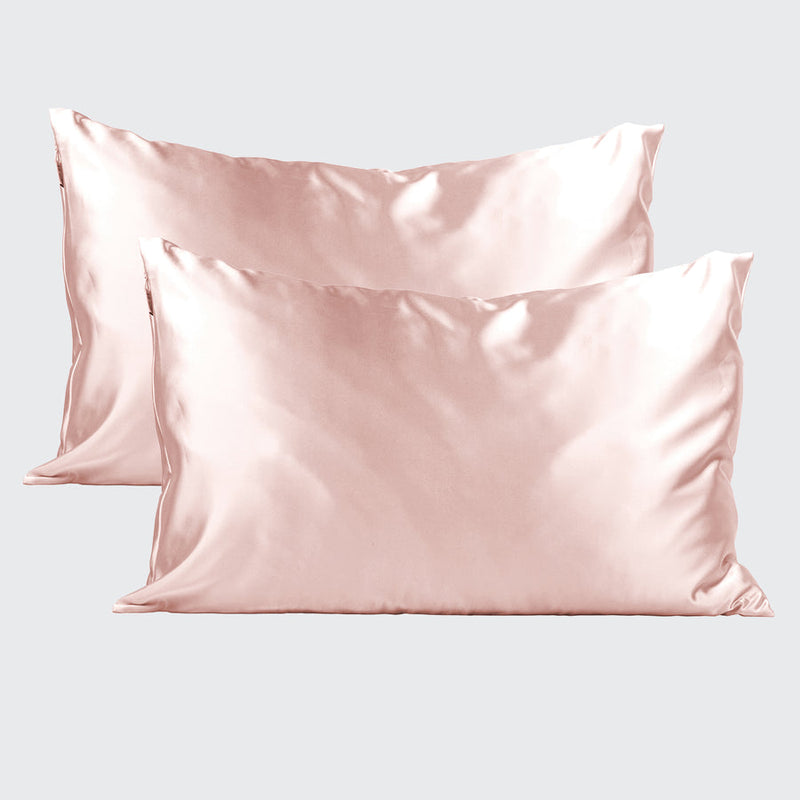 The Satin Pillowcase Set - Blush