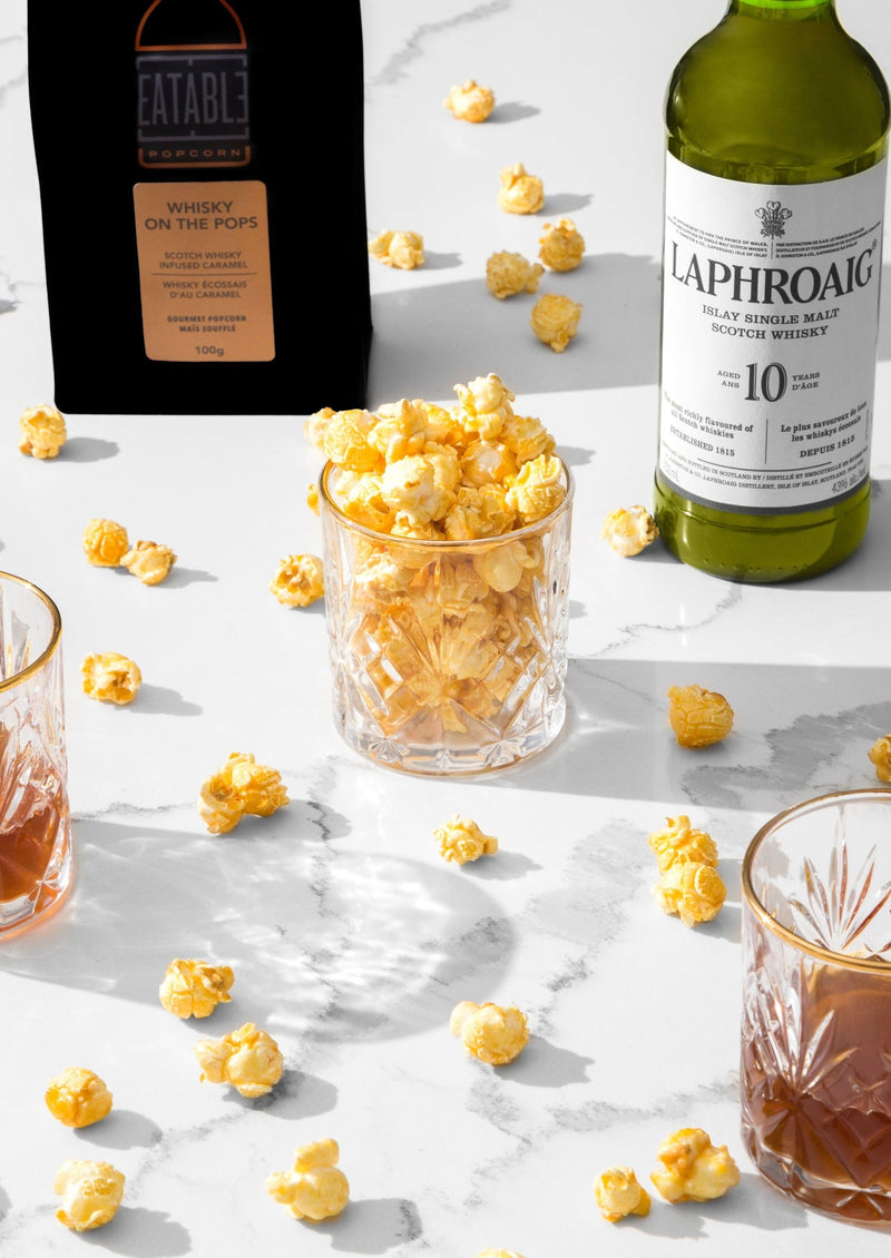 Whisky on the Pops Alcohol Infused Gourmet Popcorn