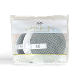 Wash the Day Away - 3 Piece Face Cleansing Pads, Gray & White Set
